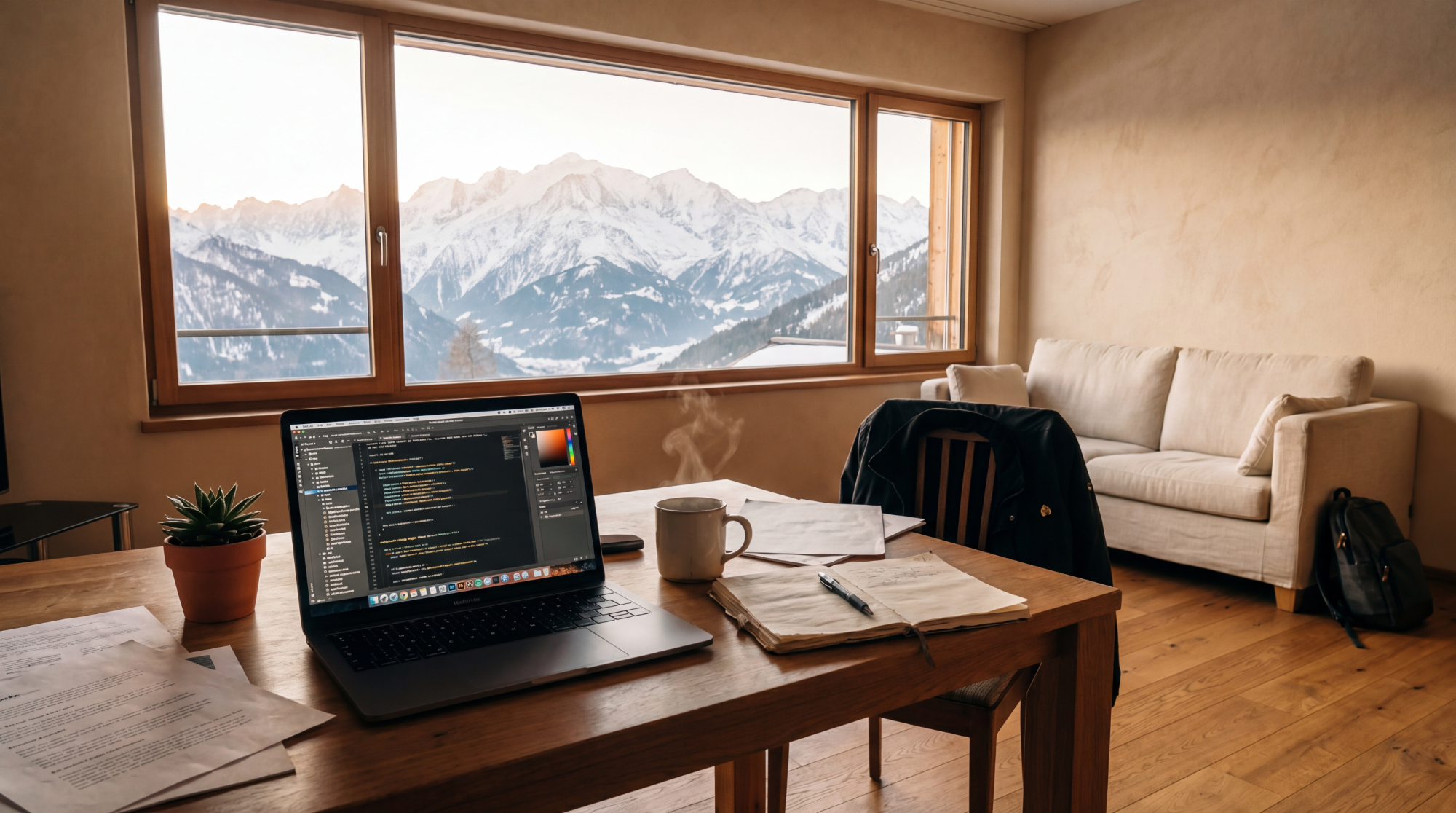 A real apartment interior in Bansko
